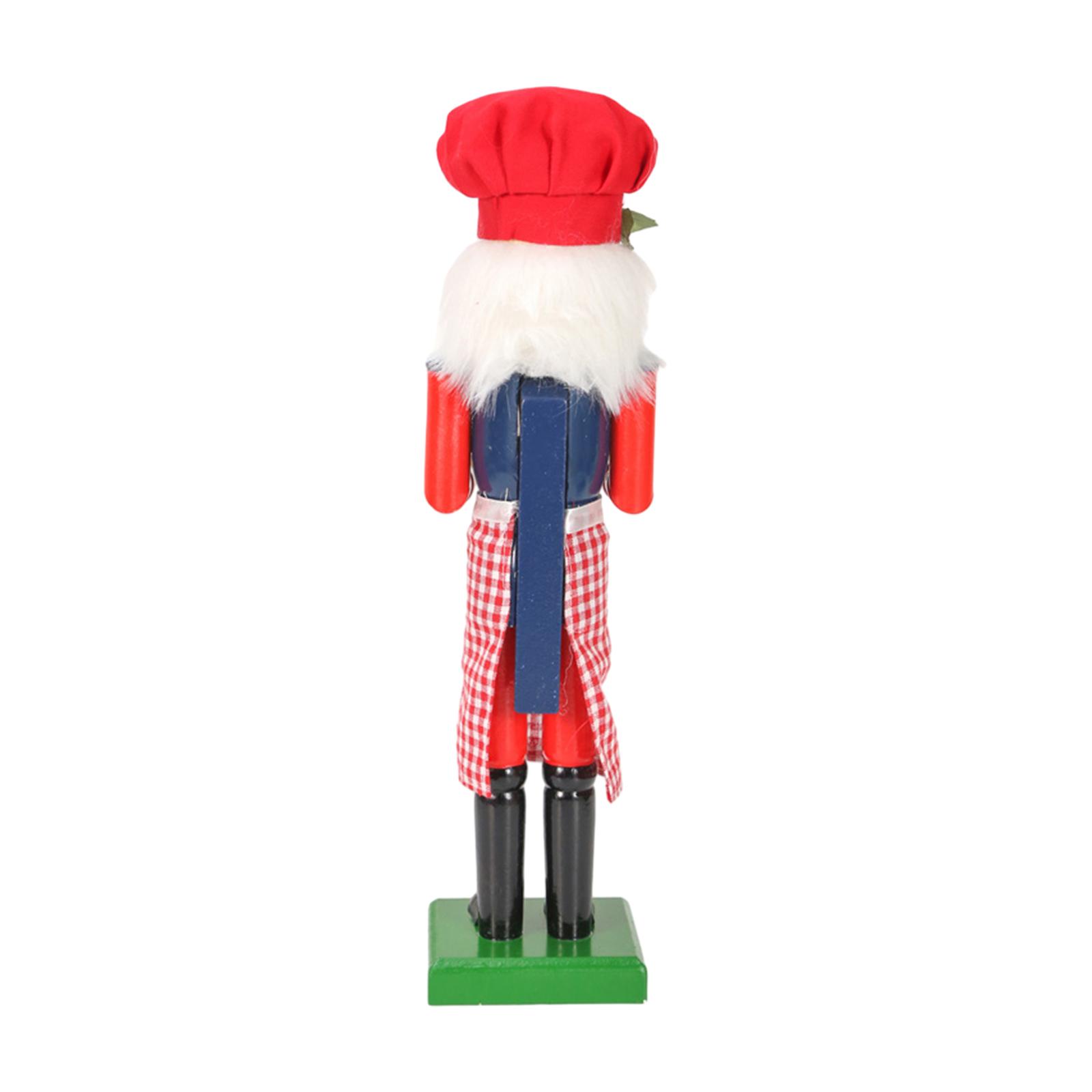 Nutcracker Figurine - 36 cm Holz-Nussknacker-Ornament, Nussknacker-Figuren, klassische Puppe,