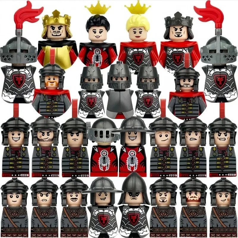Lego Set Technic - Mittelalter Europa Mittelalterliche Römische Krieger Kreuzritter