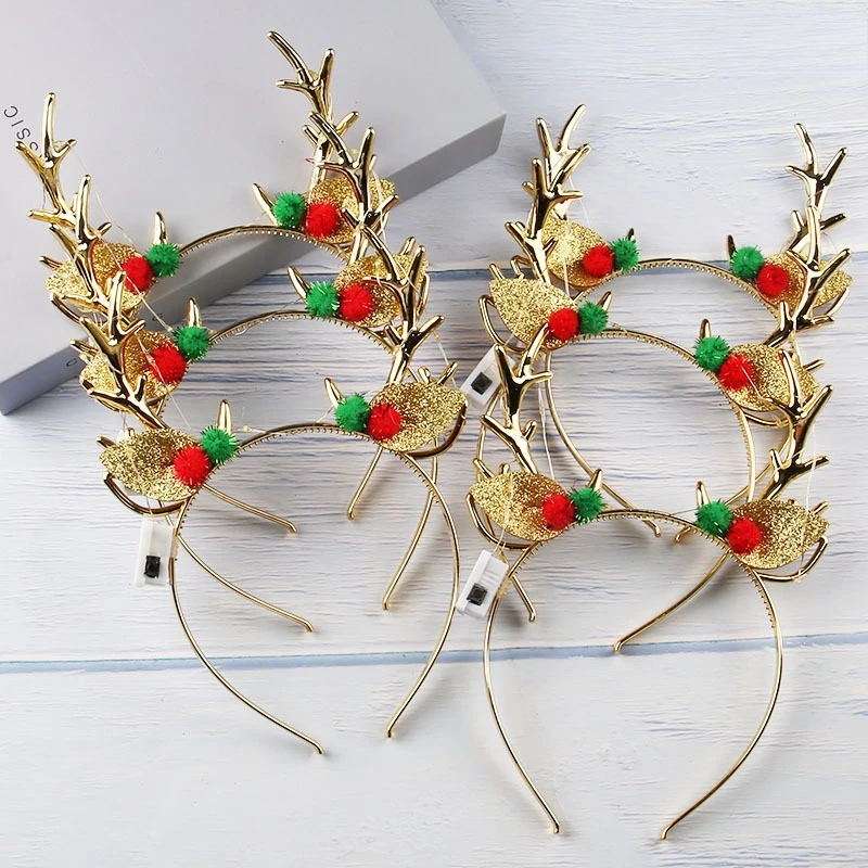 20 Stück leuchtende Weihnachts – Reindeer Antlers Headband Bewertung und Preis