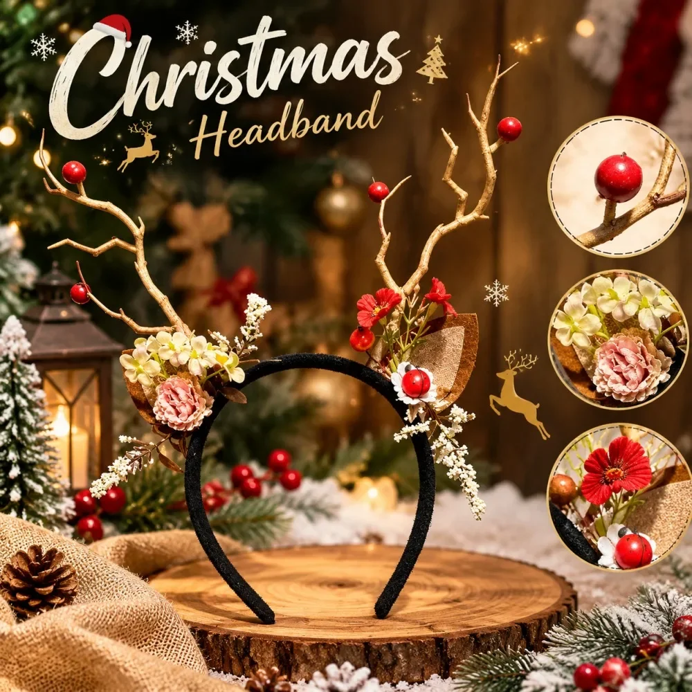 Weihnachts-Haarreif mit Rentie – Reindeer Antlers Headband Bewertung und Preis