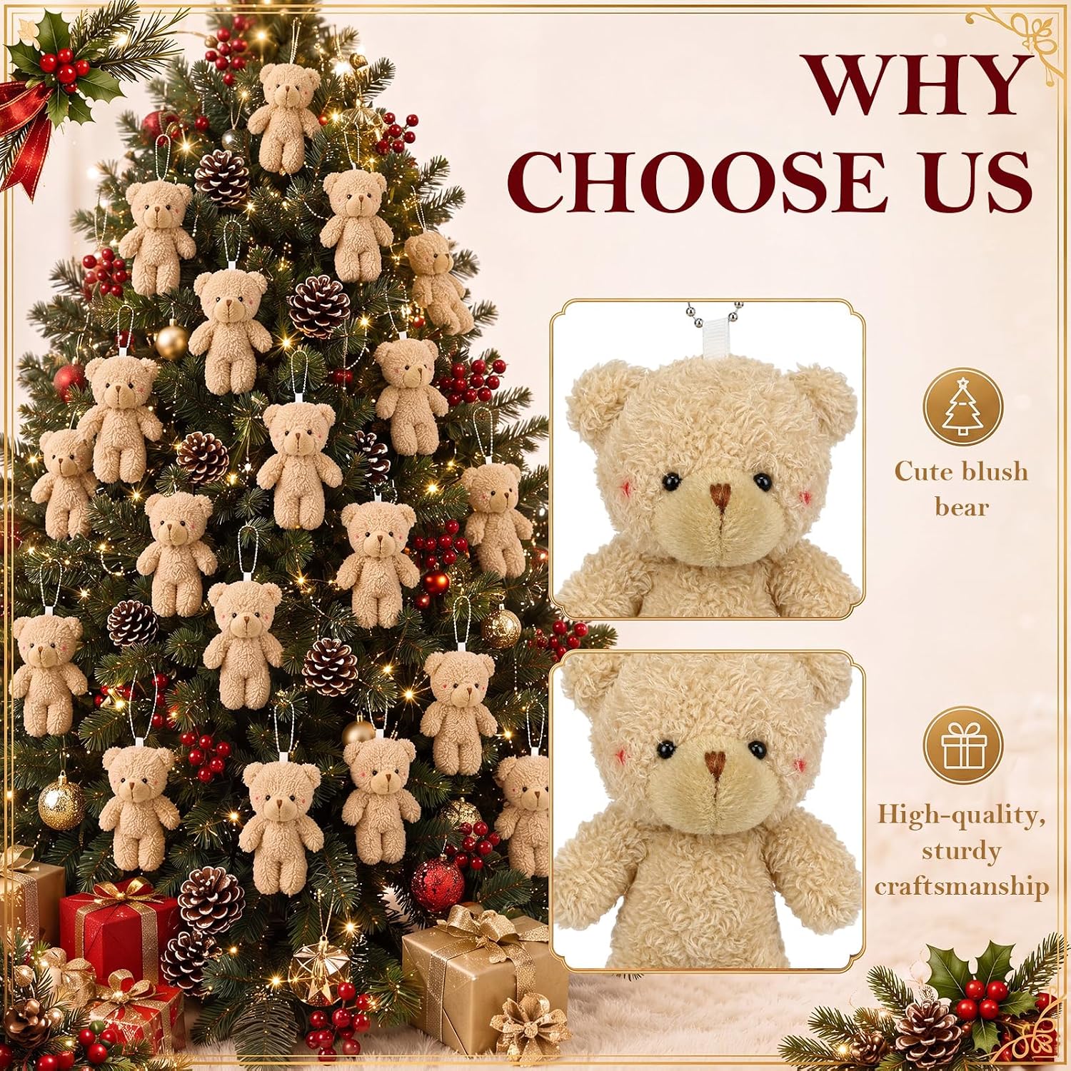 12-60 Stück Weihnachts-Mini-Te – Christmas Stocking Hanging Bewertung und Preis
