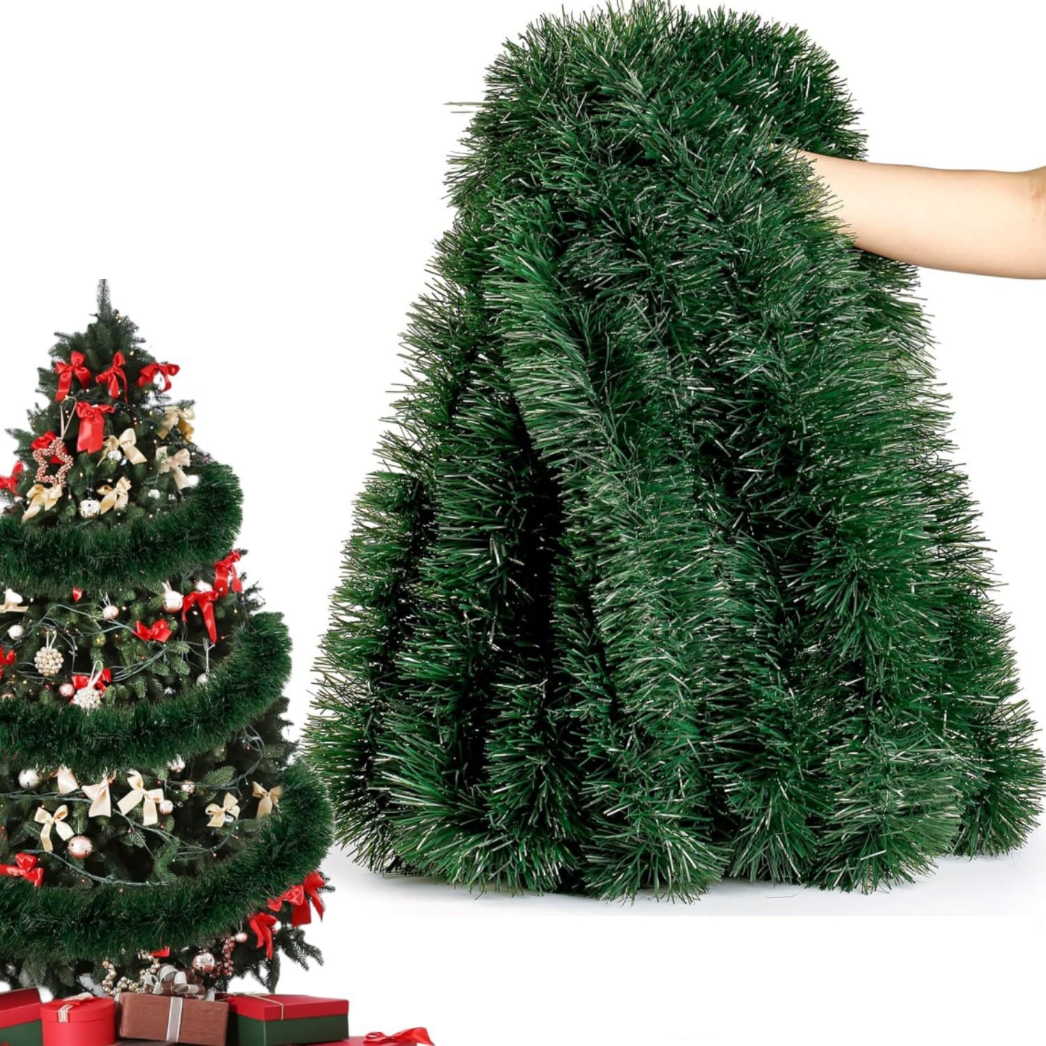 6/14 m lange Weihnachts-Lamett – Tinsel Garland Decoration Bewertung und Preis
