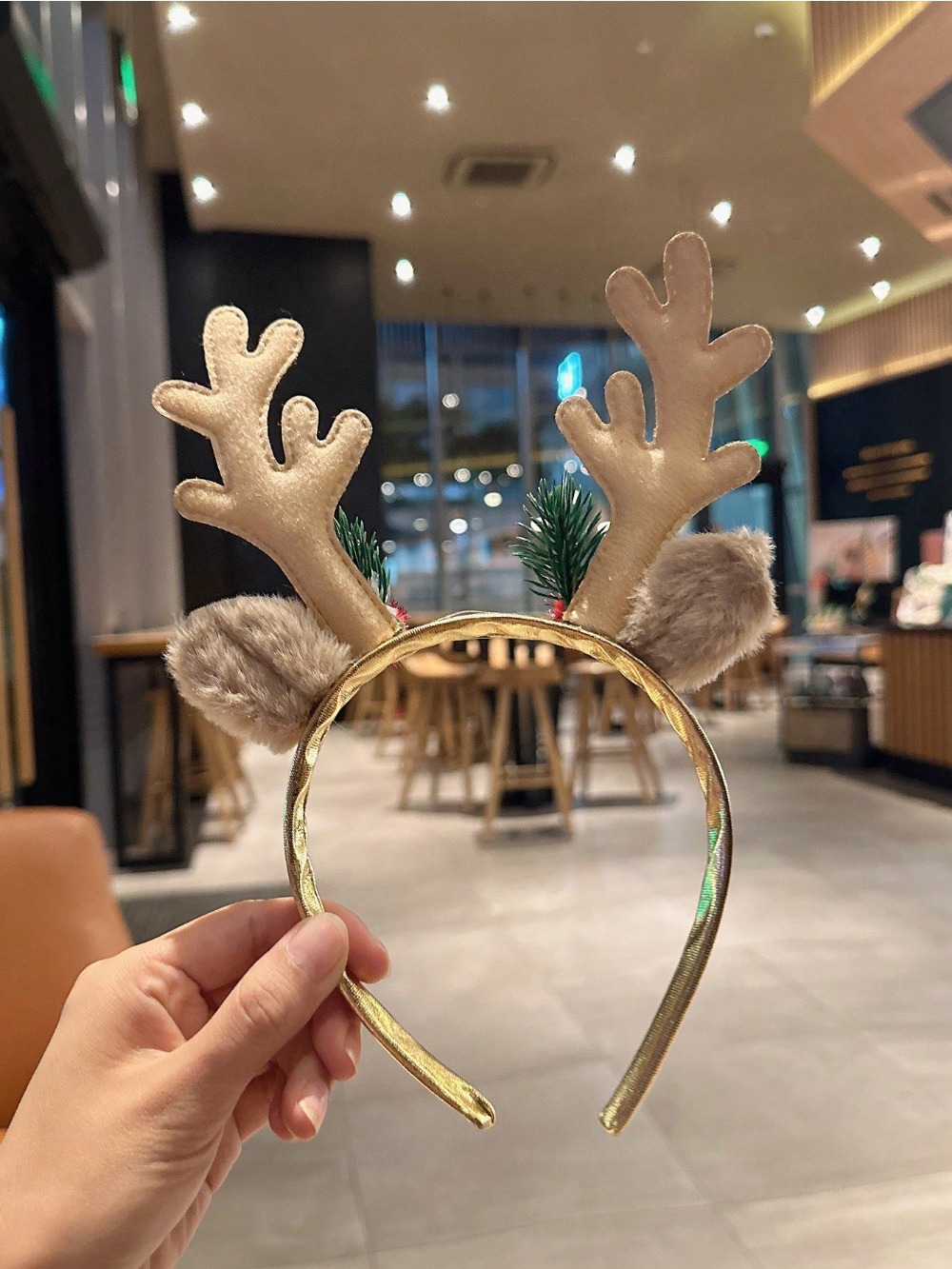 1pc Gold Pailletten Pilz Weihn – Reindeer Antlers Headband Bewertung und Preis